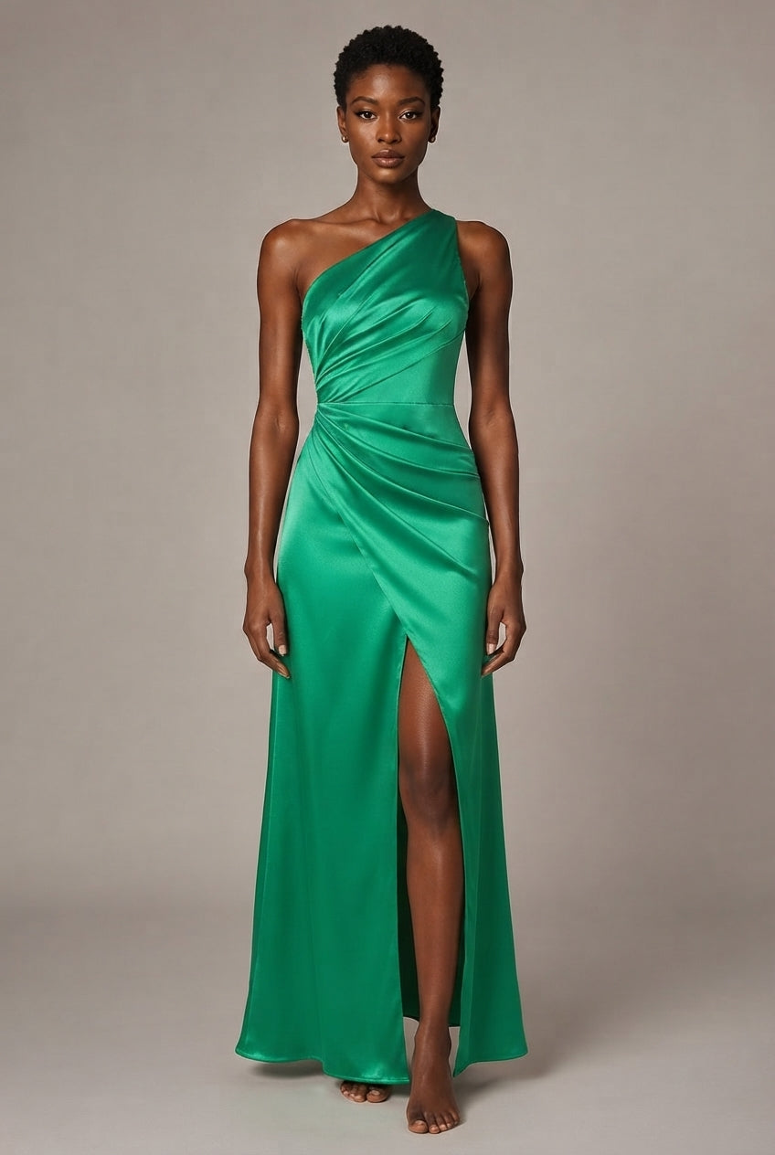 Inès Satin Split Maxi Dress