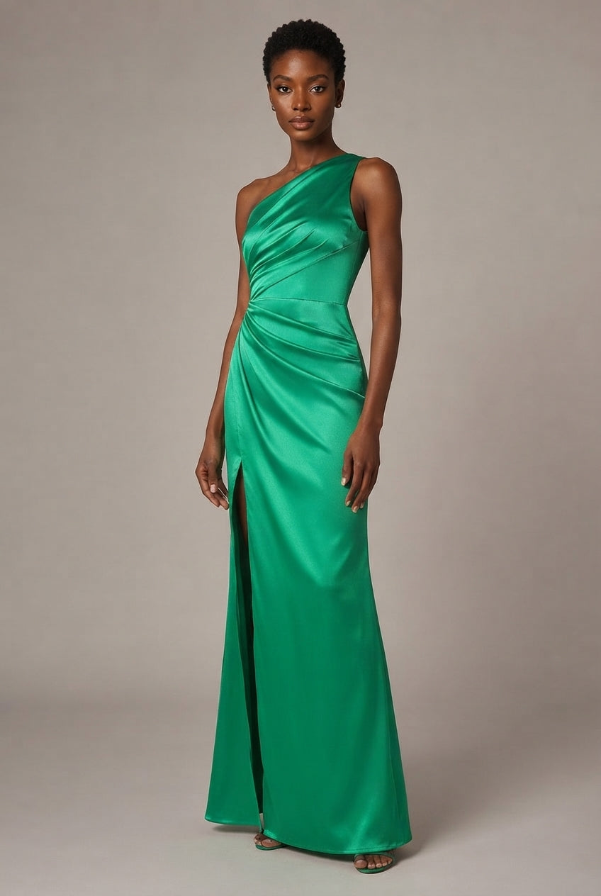 Inès Satin Split Maxi Dress