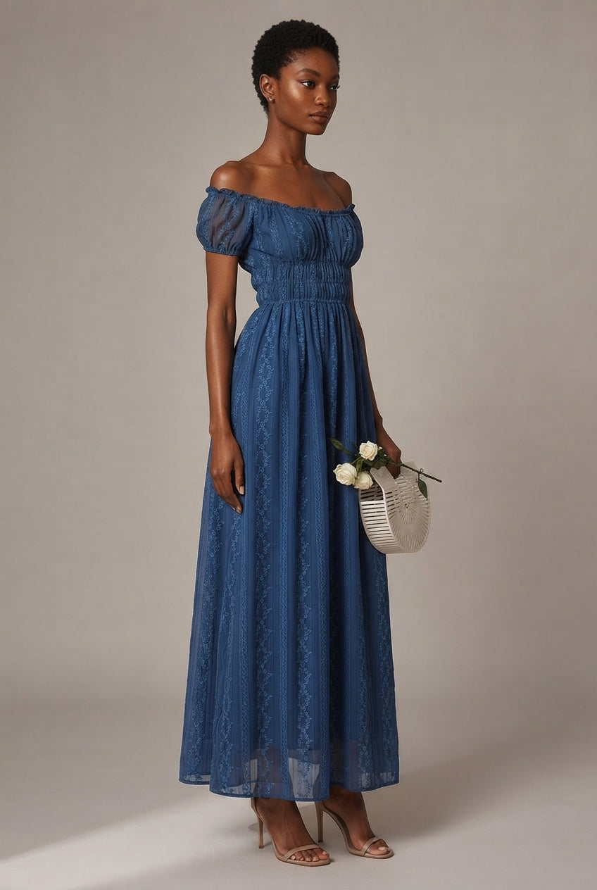 Menton Floral Satin Maxi Dress