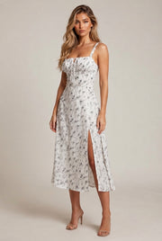 Floral Midi Bohemian Tank Dress — Printing — AI-generated studio three-quarter view