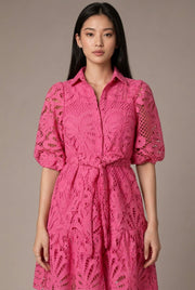 Shirt Sexy Cutout Water Soluble Lace Flower Dress — AI-generated studio bodice detail