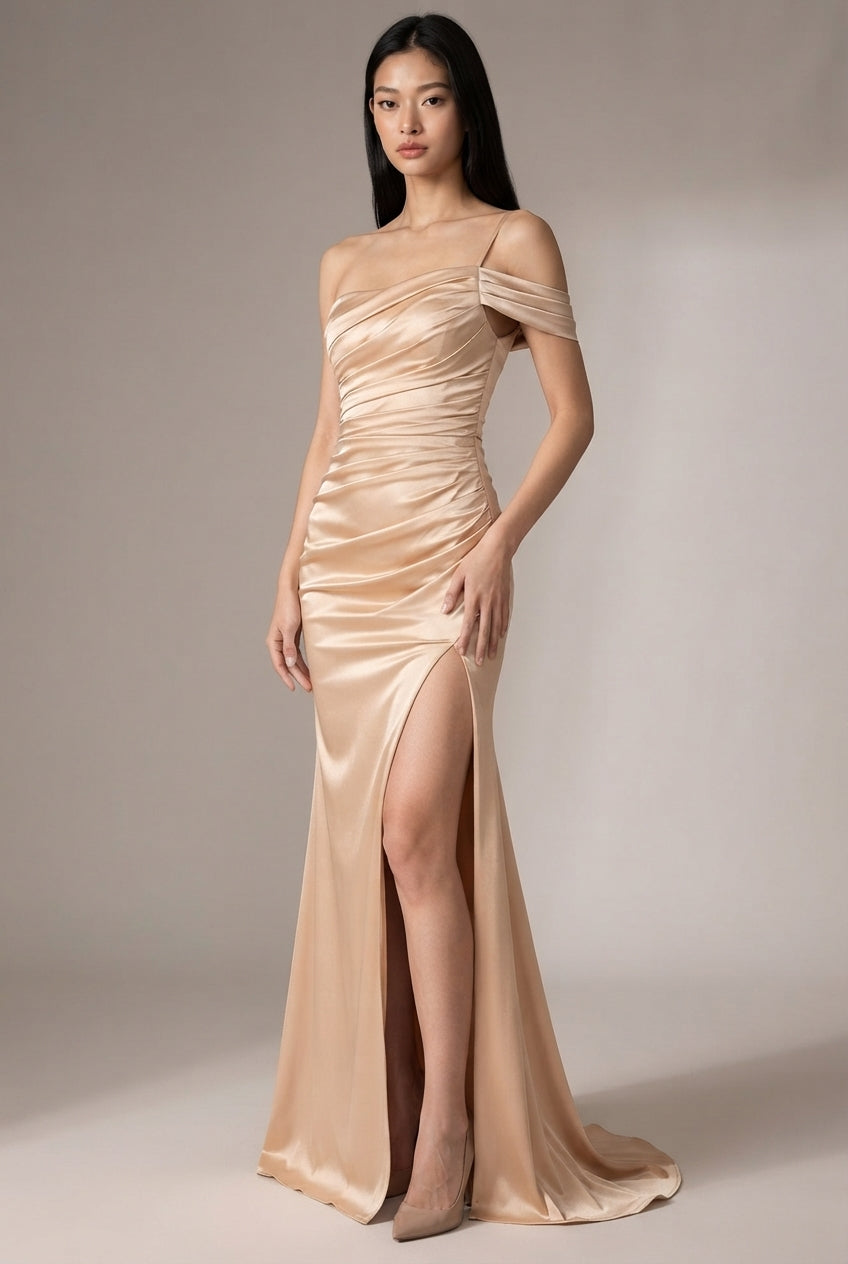 Monique Satin Maxi Dress